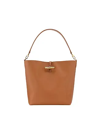 LONGCHAMP | Le Roseau Schultertasche Medium, Cashew | 